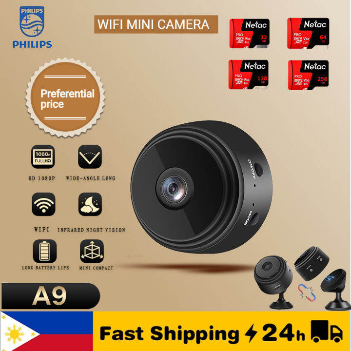 philips A9 Wireless Camera Mini WIFI Infrared Light Night Vision Small
