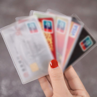 baoda 10pcs PVC CLEAR Card COVER เพื่อป้องกันบัตรเครดิตที่ใส่การ์ดกันน้ำ