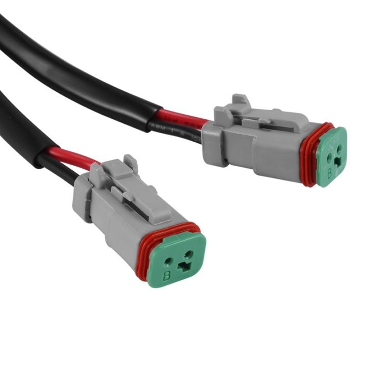 y-type-leads-deutsch-dt-dtp-2-pin-socket-adapter-for-led-pod-work-light-retrofit-connectors-wiring-harness