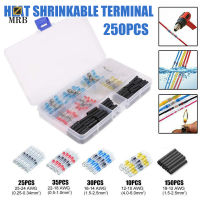 250pcs Mix Solder Sleeve Heat Shrink Waterproof Wire Splice Connectors Terminal