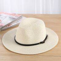 【CC】 Classic Men Toquilla Hat Wide Brim Homburg Sunbonnet Beach Sunhat Panama Cap