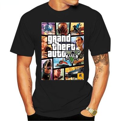Shirts Gta 5 Print Shirt | Printed Shirt Men Gta 5 | Theft Auto Gta 5 Shirt - Shirt Men XS-6XL