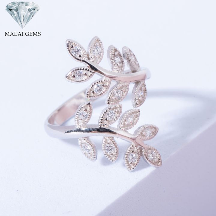 malai-gems-แหวนเพชร-เงินแท้-925-เคลือบทองคำขาว-ประดับเพชรสวิส-cz-รุ่น-151-cr1619-แถมกล่อง-แหวนเงินแท้-แหวนเงิน-แหวน