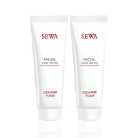 Sewa Facial Super Gentle Cleanser Foam เซวา เฟเซียล ซูปเปอร์ เจนเทอร์ คลีนเซอร์ โฟม (100 กรัม x 2 หลอด)