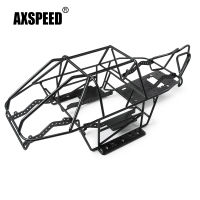 AXSPEED เหล็กม้วนกรงหลอดเต็มกรอบร่างกายแชสซีสำหรับ Axial SCX10 II 90046 110 RC ตีนตะขาบรถยนต์รถบรรทุกรุ่นอัพเกรดชิ้นส่วน