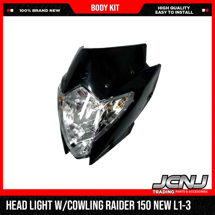 JCNJ Motorcycle Body Kit L13 Suzuki Raider R150 Reborn Headlight
