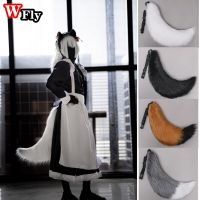 Harajuku Sexy Woman Lovely Lolita Wolf Fox Tail Ornaments Big Plush Tail Anime Cosplay Props Accessories