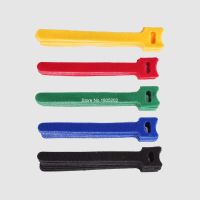 10PCS/Lot 150mm Length T-type Releasable Magic Cable Tie Cable Management