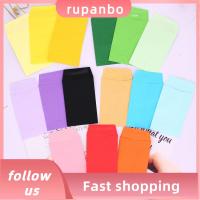 RUPANBO039392692กระดาษคราฟท์ถุงกระดาษ6X9ซม. สีชมพูฟ้าซองจดหมายจิ๋วน่ารักห่อของขวัญถุงของขวัญบรรจุภัณฑ์ขนมขบเคี้ยว100ชิ้น