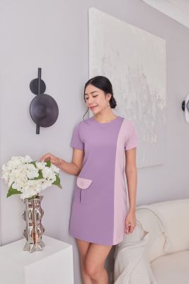 Simple two tones dress from Techinee_brand