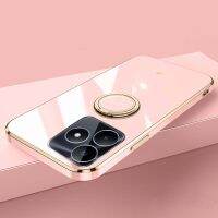 สำหรับ เคส Xiaomi Poco M6 Pro ที่ยึดแหวน6D นุ่มต้านอนุมูลอิสระด้วยไฟฟ้าสำหรับเคสฝาหลังโทรศัพท์ Xiaomi Poco M6 Pro