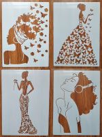 21*29Cm Woman Stencils For Painting Graphics DIY Stencils Murals Scrapbook Coloring Embossing Album Decor Stencils 21*2 Electrical Connectors