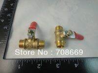 1pcs 1/4 BSP Male Full Ports Connection Air Brass Thread Pipe Ball Valve