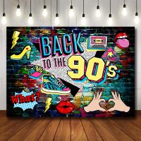 Photography Backdrop Back to the 90 39;S Party Background Graffiti 90 39;s Disco Hip Hop Party Birthday Decoration for Photo Studio