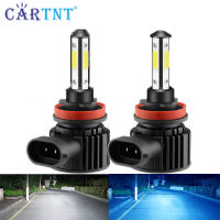 CarTnT 2ชิ้น CarTnT หลอดไฟหน้ารถสว่างมาก H7 LED H9 HB3 9005 HB4 9006 H11 H8ไฟหน้า LED 100W 20000LM 6000K 12V 8000K โคมไฟ