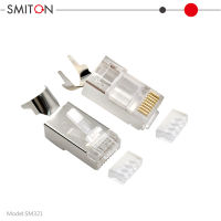 RJ-45 Modular Plug Network CAT7 หัวแลน RJ45 CAT7 SFTP มีที่ล็อกสาย มีตัว Insert(RJ-C7) รองรับ speed 10Gbps