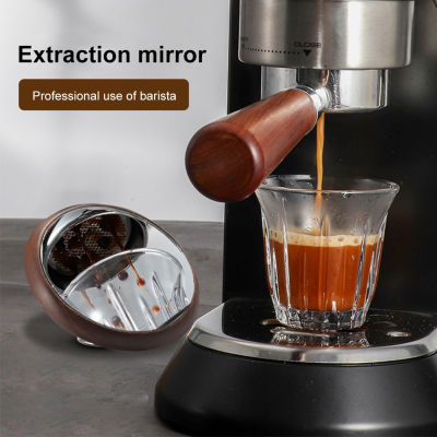 [ส่งฟรี] กระจกแยกกาแฟแบบไม่มีก้น,กระจก ° หมุนได้360เลนส์สะท้อนแสงการสังเกตอัตราการไหลของกาแฟ