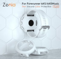 Zenia ที่มีสีสันผิวซิลิโคนเปลือกหอยสำหรับ Garmin Forerunner 645/645 Music กีฬาเพลงอุปกรณ์เสริมสำหรับนาฬิกาอัจฉริยะ