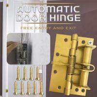 Door Hinge Spring Positioning Hinge Door Closer Aluminium Alloy Cupboard Cabinet Kitchen Automatic Door Closing Springback Hinge