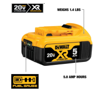 Gozeemagic DeWALT แบตเตอรี่ 20V 5.0ah (ปี2021)