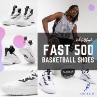 TARMAK รองเท้าบาสเก็ตบอล รุ่น Fast 500 (สีขาว/ดำ)  ( Mens/Womens Low-Rise Basketball Shoes Fast 500 - White/Black ) ลูกบาส  ลูกบาสเก็ตบอล บาสเกตบอล Basketball บาสเก็ตบอล