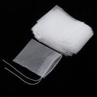 50/100 Pcs Transparent Disposable Filter for Infuser with String Food Grade Spice Teabags