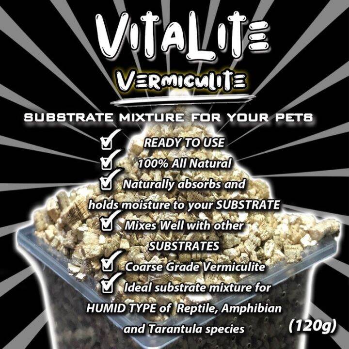 VitaLite Vermiculite A Substrate Mixture for Your Pets 120 grams Lazada PH