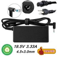 HP PAVILION 3.33A 19.5V 65W LAPTOP AC ADAPTER CHARGER Power Supply(4.5*3.0mm)