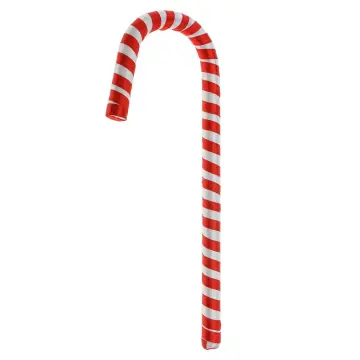 100pcs Red And White Handmade Christmas Candy Cane Miniature Food