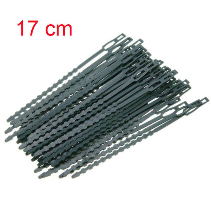 qkkqla-50pcs-plastic-plant-cable-ties-reusable-tools-garden-grow-kit-tree-climbing-support-gardening-planter-13-5cm-17cm