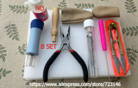 8PCS set DIY Needle Felting Starter Kit Wool Felt Tools Mat + Needles + Accessories Craft FOR JUKI PFAFF ELNA BERNINA SINGER