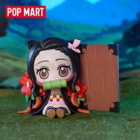 Original Pop Mart Ghost Slayer Birth Flower Series Blind Box Toys Model Confirm Style Cute Anime Figure Gift Surprise Box