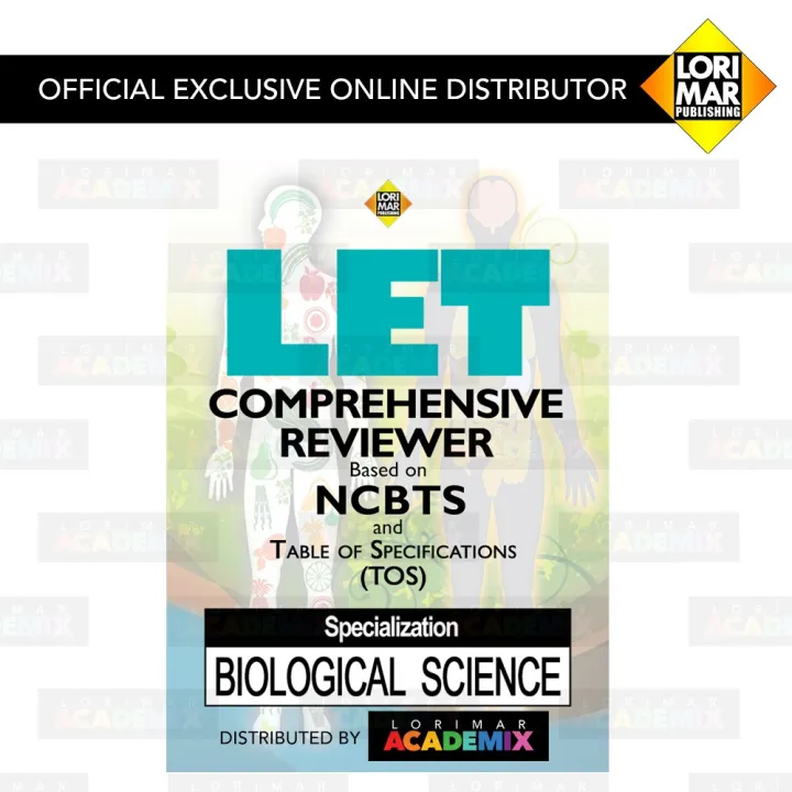 LET COMPREHENSIVE REVIEWER, specialization BIOLOGICAL SCIENCE Lazada PH