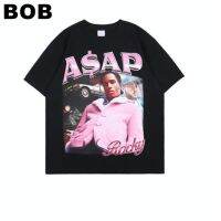 BoB-HOMEBOY l ASAP.ROCKY เสื้อยืดโอเวอร์ไซส์unisex SMLXL2XL3XL polo