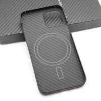 iStore Carbon fiber case for Apple 12 for iPhone 12ProMax iPhone13 14 Embedded iron sheet magnetic car Aramid fiber shell