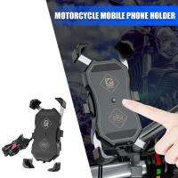 Motorcycle Mobile Phone Holder Mount QC 3.0 USB Wireless Charger for Scooter Motor Motorbike Smartphone Support Bracket Cradle