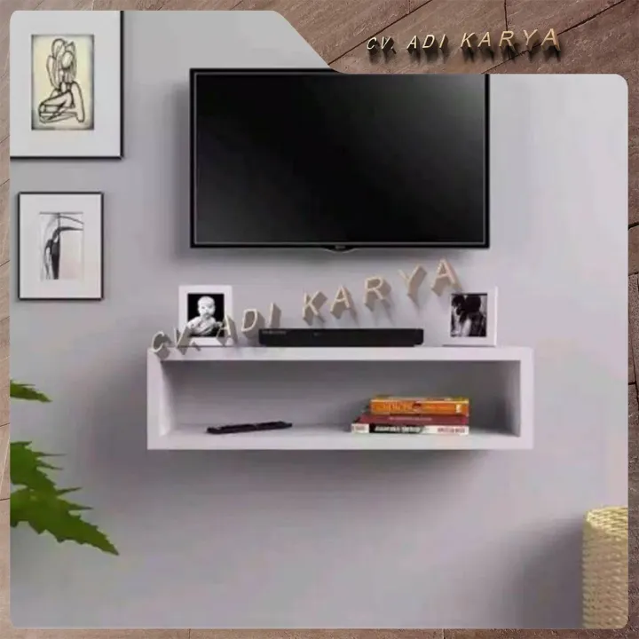 Rak Tv Minimalis Murah Modern Ruang Tamu / Rak Dinding Aesthetic Minimalis  Tempel Tembok Kamar Vintage Dapur