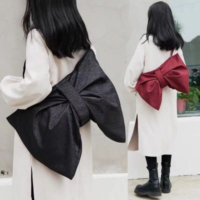 ♤ Undertakes to han edition personality bow inclined shoulder bag one tote bags large capacity sheet and female temperament of the students