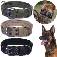 Durable Tactical Dogs Collar Leash Set Adjustable Military s Collars German Shepherd Training Medium Large Dog Accessories