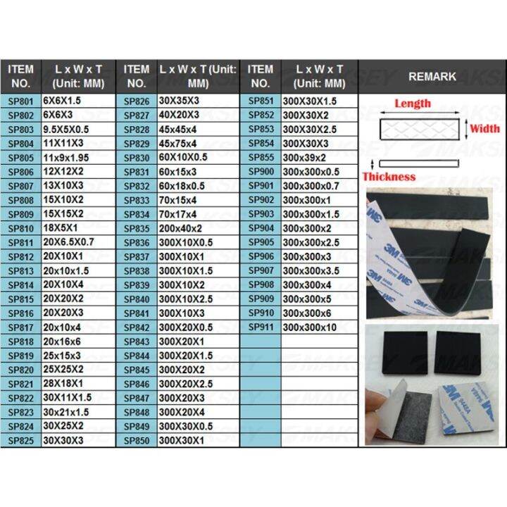 maksey-1pc-rubber-anti-slip-strip-rectangle-sheet-self-adhesive-silicone-square-damper-pads-seal-gasket-300x10-20-30x0-5-1-2-3mm-gas-stove-parts-acces