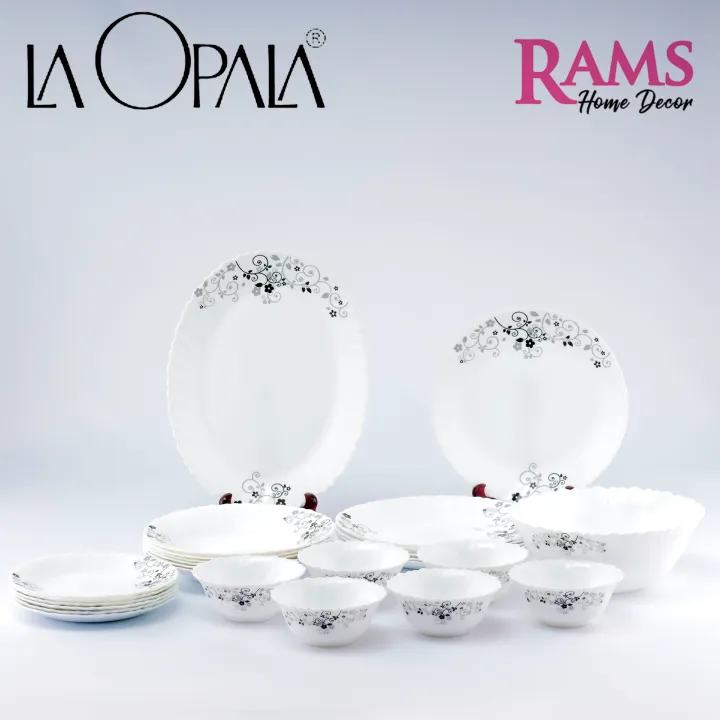 La Opala 26pcs Opalware Dinner Set / Opal Glass Dinner Set / Dinnerware