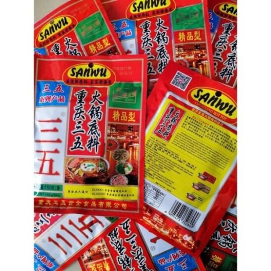 Gói lẩu cay tứ xuyên sanwu - gia vị lẩu hoàn chỉnh chuẩn tàu - ảnh sản phẩm 4