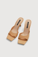 MAVEN - Mira Beige Heels รองเท้าส้นกริช