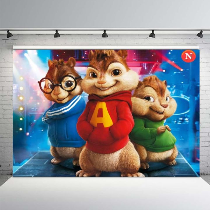 worth-buy-ฉากหลังถ่ายภาพอัลวินและ-chipmunks-simon-theodore-งานเลี้ยงวันเกิดฉากหลังสำหรับรูปถ่ายสตูดิโอพื้นหลังภาพถ่ายไวนิล