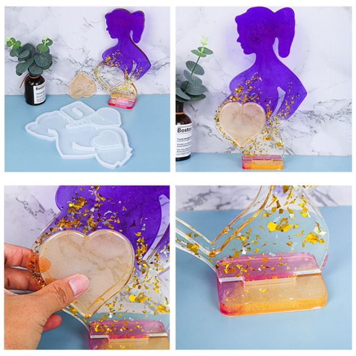 heart-mom-picture-photo-frame-epoxy-resin-mold-silicone-soap-mold-for-home-decoration-diy-crafts-handmade-gifts
