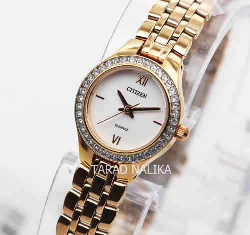 นาฬิกา-citizen-lady-crystal-ej6143-59a-เรือนทอง-pinkgold-ของแท้-รับประกันศูนย์-1-ปี