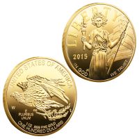 US Coin Freedom Eagle ของที่ระลึกและของขวัญ Gold Plated Challenge เหรียญรูปปั้น Liberty เหรียญที่ระลึก--hang yu trade