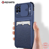 Rzants For VIVO V21 4G 5G Case Slide Camera Protection Four Conor Card Slot Holder Wallet SlimThin Armor Cover