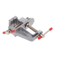 feibeinan66 อลูมิเนียมยึดโต๊ะแหนบ VINTAGE Bench vise คีม MINI CLAMP DIY TOOL