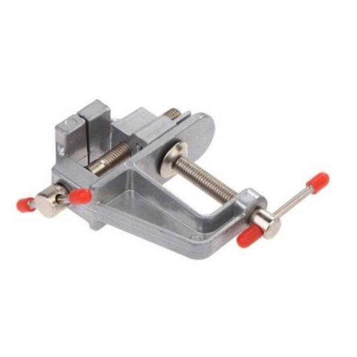 yizhuoliang-อลูมิเนียมยึดโต๊ะแหนบ-vintage-bench-vise-คีม-mini-clamp-diy-tool